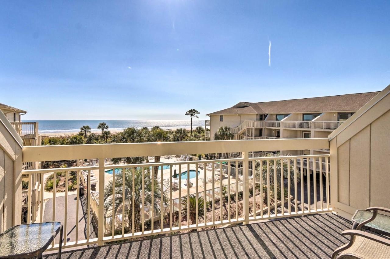 Beachfront Condo With Pool Access In Hilton Head! Hilton Head Island Bagian luar foto